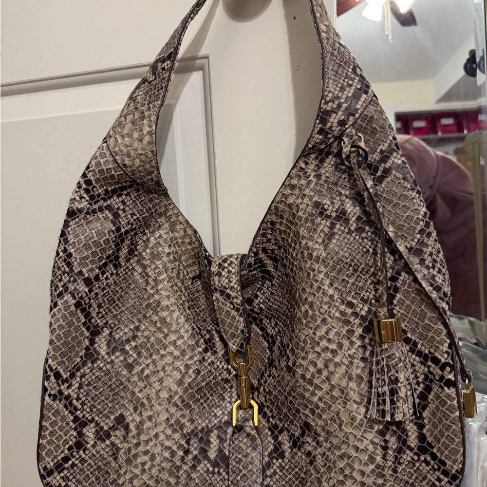 G. I. L. I. Snakeskin Hobo Bag